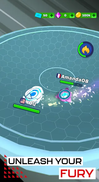 Spinner Fighter Arena (Спиннер Файтер Арена) [МОД Меню] APK Android Screenshot 2