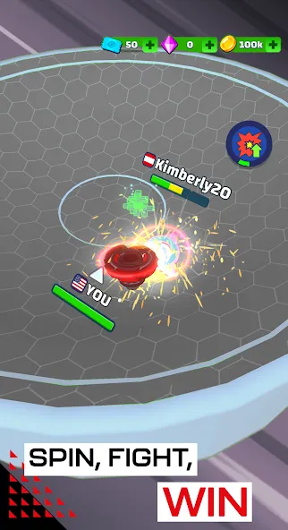 Spinner Fighter Arena (Спиннер Файтер Арена) [МОД Меню] APK Android Screenshot 5