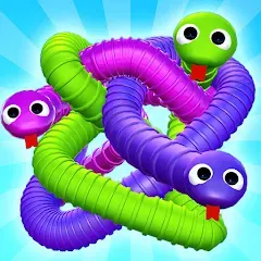 Tangled Snakes Puzzle Game (Танглед Снейк 3Д) [МОД Бесконечные монеты] APK Android