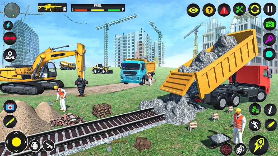 Excavator Simulator Crane Game (Экскаватор Симулятор Кран Игра) [МОД Mega Pack] APK Android Screenshot 1