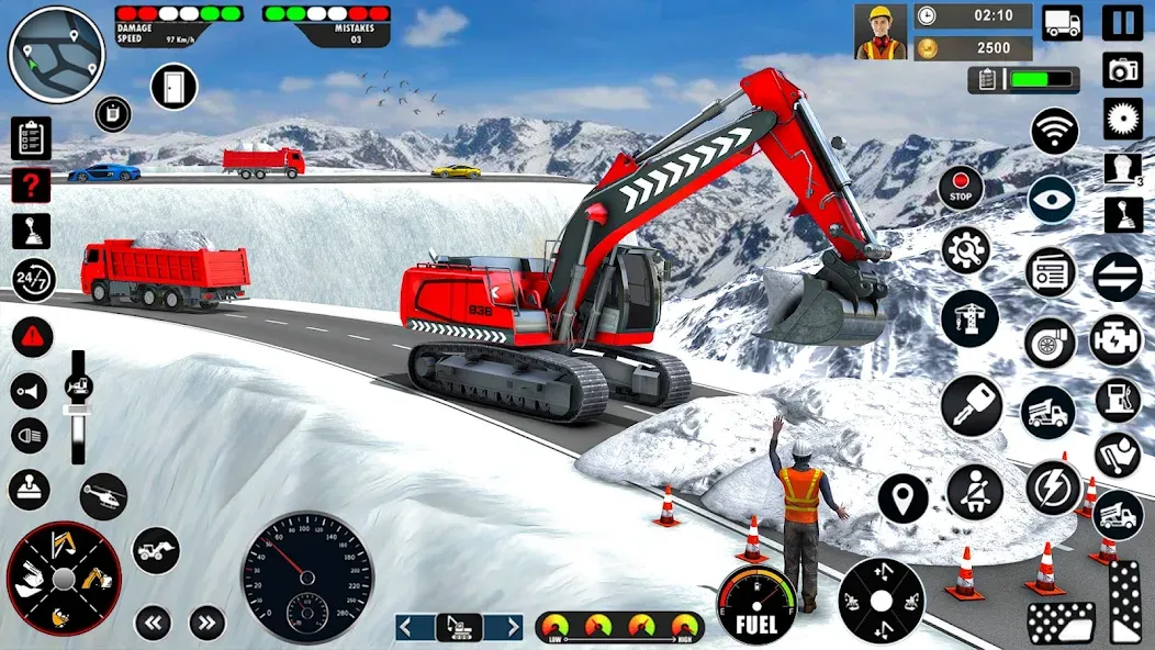 Excavator Simulator Crane Game (Экскаватор Симулятор Кран Игра) [МОД Mega Pack] APK Android Screenshot 2