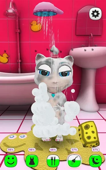 My Talking Kitty Cat [МОД Много денег] APK Android Screenshot 2