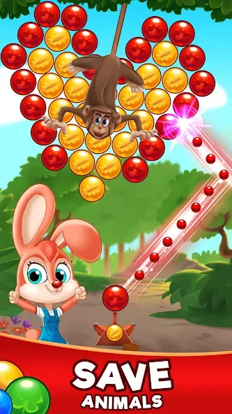 Bubble Friends Bubble Shooter [МОД Unlocked] APK Android Screenshot 2