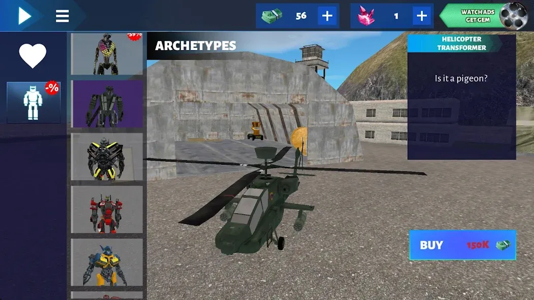 Robot Car (робот машина) [МОД Все открыто] APK Android Screenshot 2