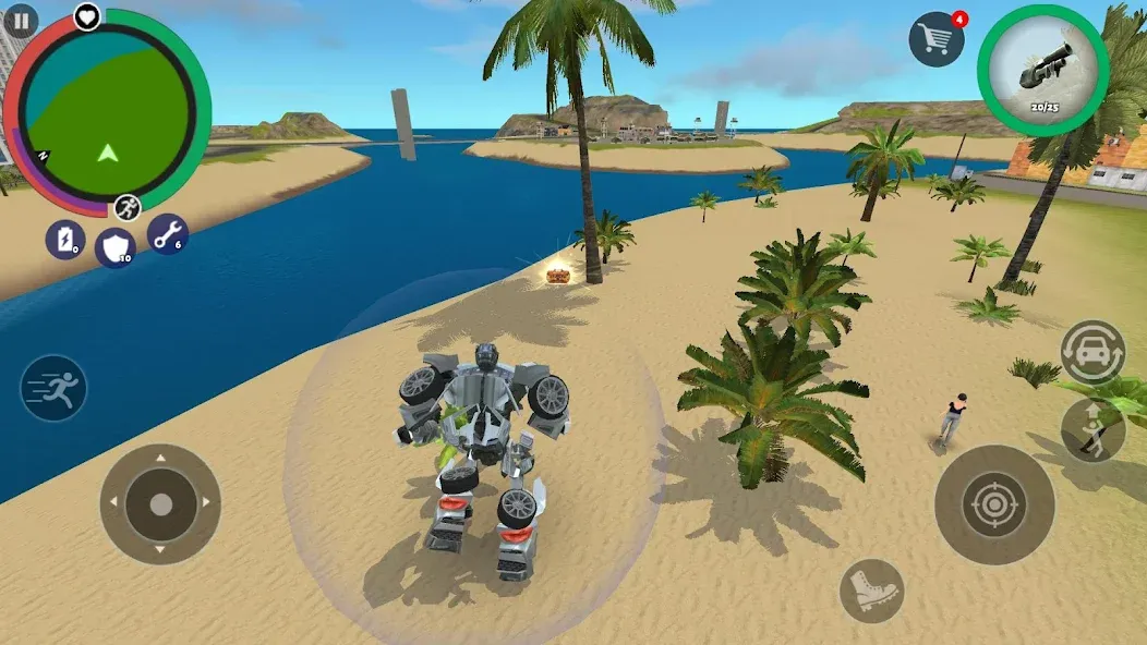 Robot Car (робот машина) [МОД Все открыто] APK Android Screenshot 4