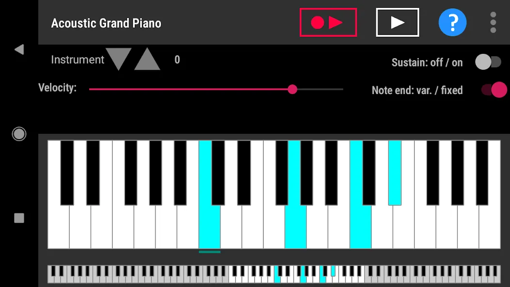 Simple piano with recorder (Симпл пиано с рекордером) [МОД Бесконечные монеты] APK Android Screenshot 1