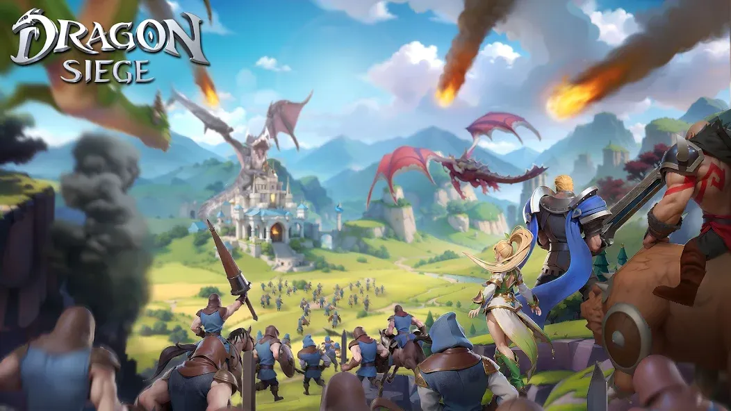 Dragon Siege: Kingdom Conquest (Драгон Сидж) [МОД Premium] APK Android Screenshot 1