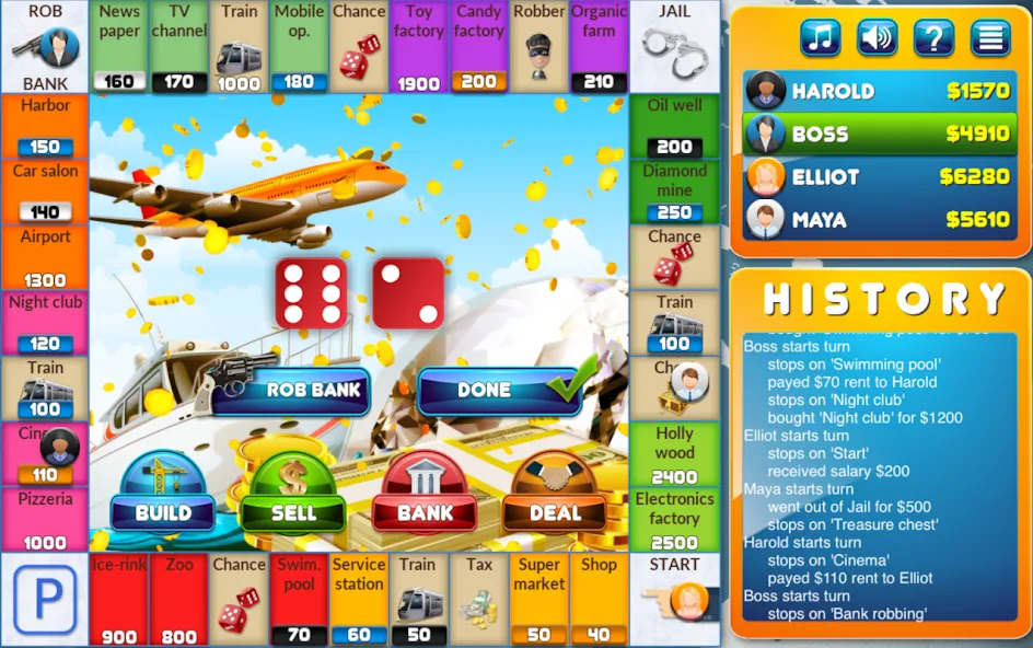 CrazyPoly - Business Dice Game (КрейзиПоли) [МОД Premium] APK Android Screenshot 1