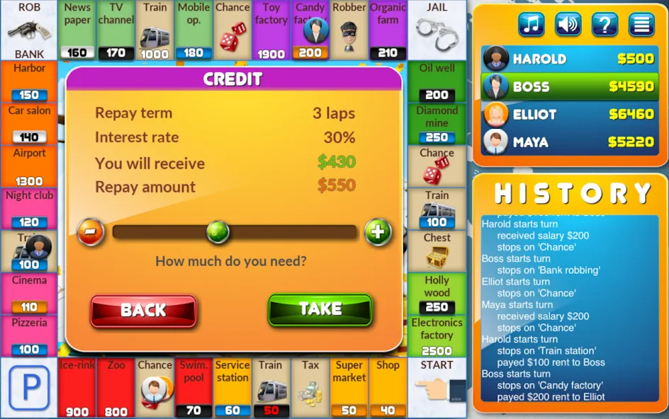 CrazyPoly - Business Dice Game (КрейзиПоли) [МОД Premium] APK Android Screenshot 4
