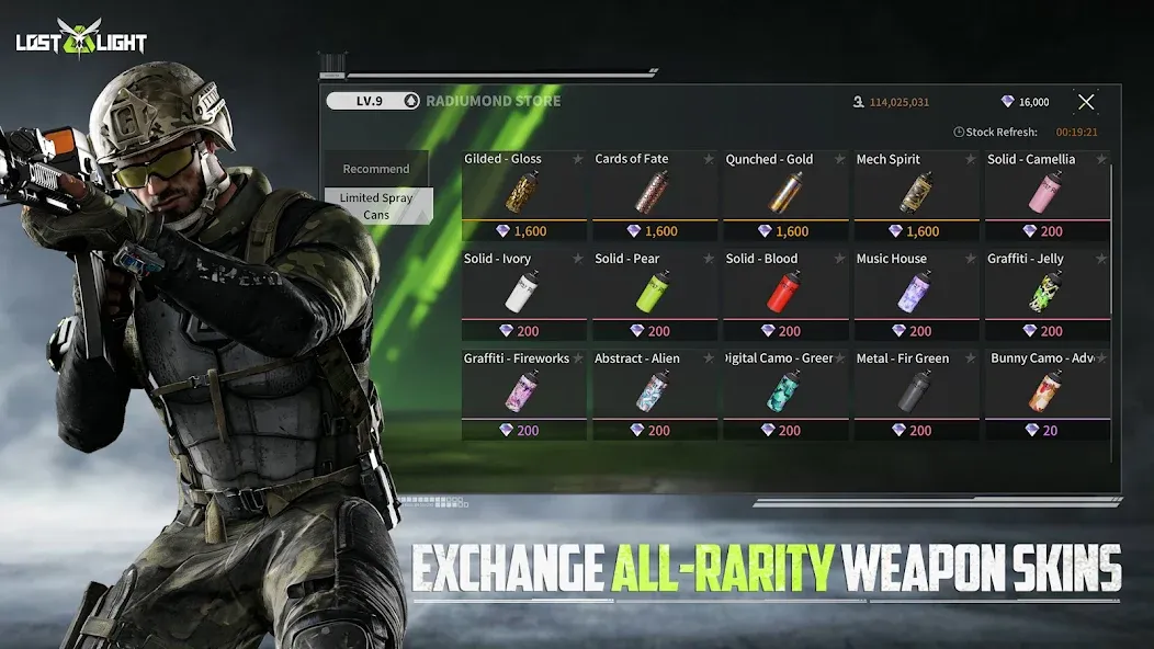 Lost Light: Weapon Skin Treat (Лост Лайт) [МОД Много денег] APK Android Screenshot 2