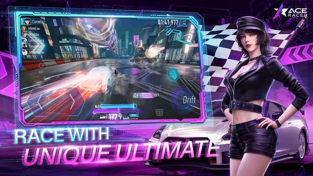 Ace Racer (Эйс Рейсер) [МОД Все открыто] APK Android Screenshot 1
