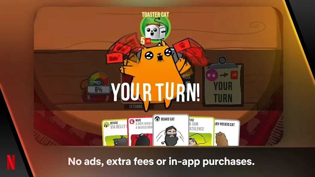 Exploding Kittens - The Game [МОД Mega Pack] APK Android Screenshot 1