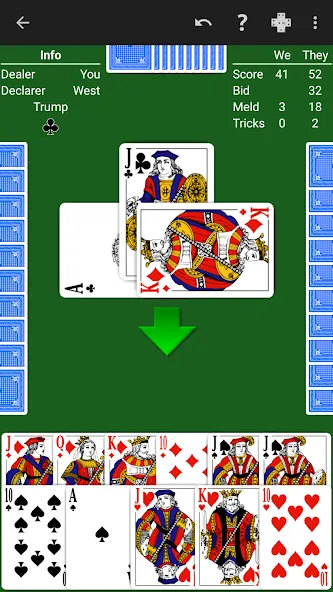 Pinochle - Expert AI (Пиночле) [МОД Бесконечные монеты] APK Android Screenshot 1