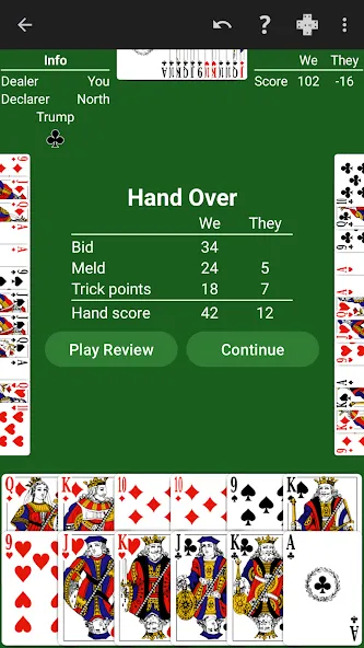 Pinochle - Expert AI (Пиночле) [МОД Бесконечные монеты] APK Android Screenshot 3