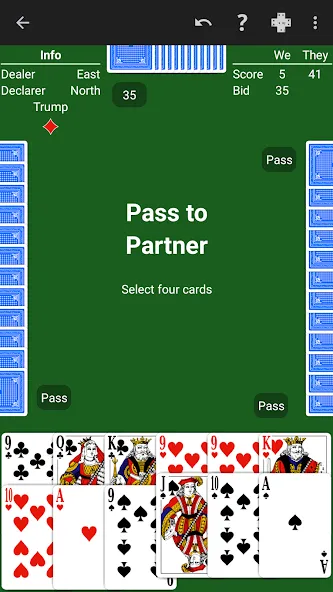 Pinochle - Expert AI (Пиночле) [МОД Бесконечные монеты] APK Android Screenshot 4