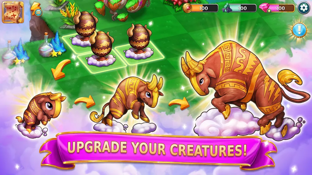 Merge Adventure: Magic Dragons (Мердж Приключения) [МОД Меню] APK Android Screenshot 2