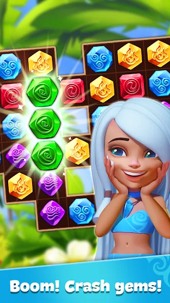 Gemmy Lands: Match 3 Games [МОД Premium] APK Android Screenshot 3
