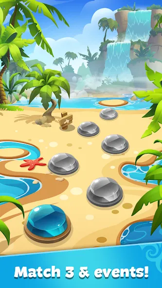 Gemmy Lands: Match 3 Games [МОД Premium] APK Android Screenshot 5