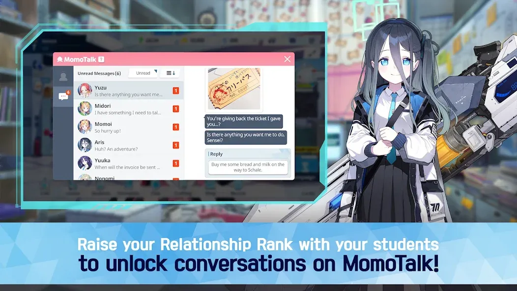 Blue Archive (Блу Архив) [МОД Меню] APK Android Screenshot 3