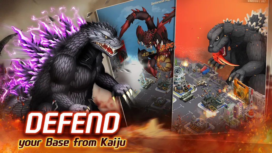 Godzilla Defense Force (Годзилла Дефенс Форс) [МОД Много денег] APK Android Screenshot 1