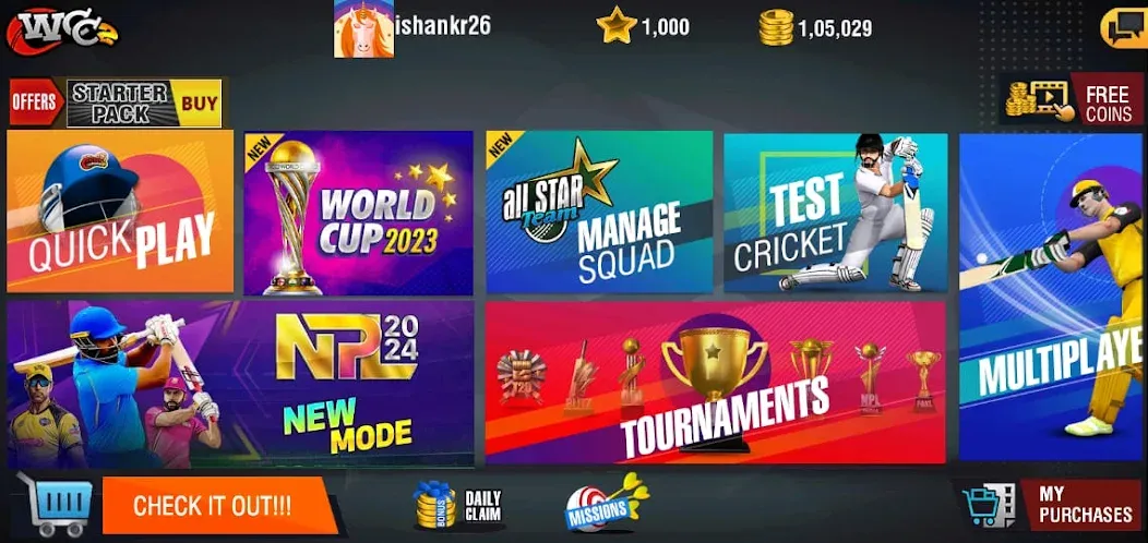 World Cricket Championship 2 (Ворлд Крикет Чемпионшип 2) [МОД Много денег] APK Android Screenshot 5
