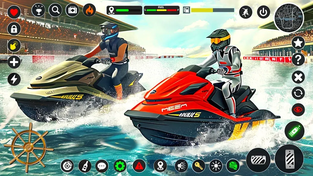 Jetski Boat Racing: Boat Games (Джетски Гонки на лодках) [МОД Много денег] APK Android Screenshot 3