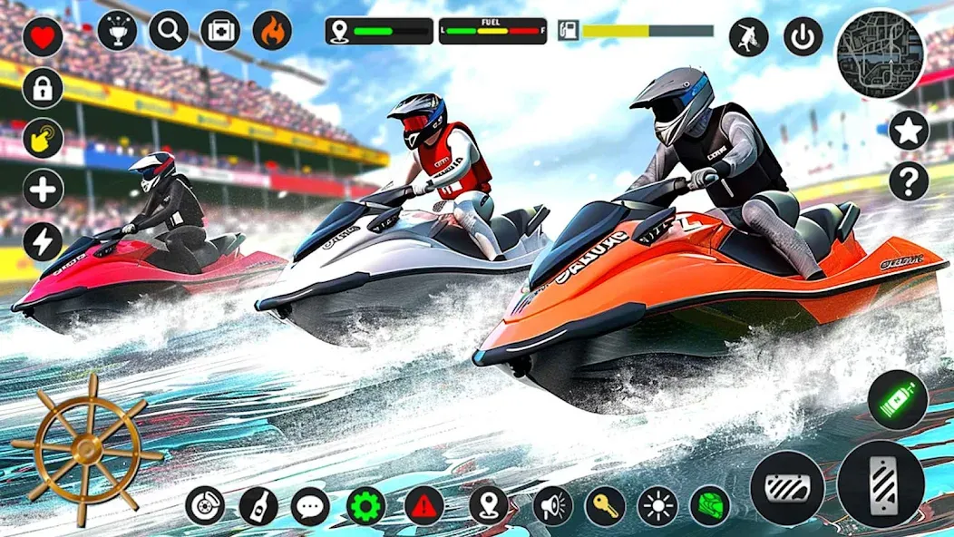 Jetski Boat Racing: Boat Games (Джетски Гонки на лодках) [МОД Много денег] APK Android Screenshot 5