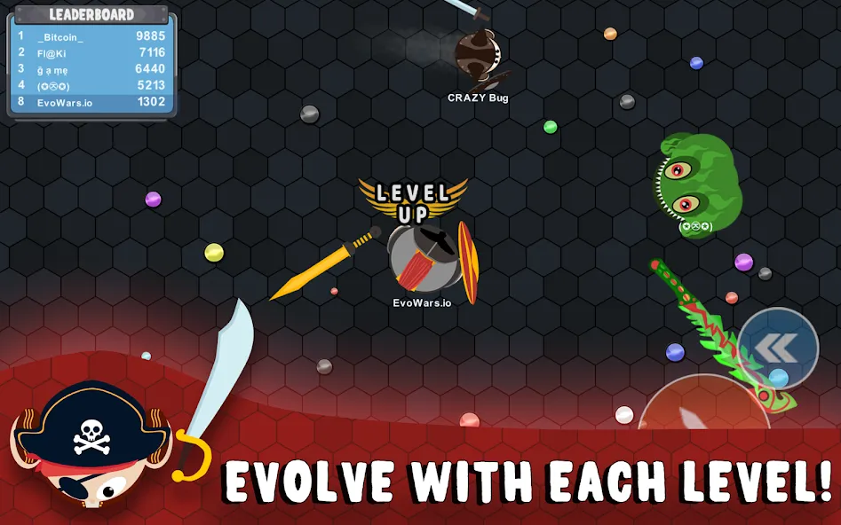 EvoWars.io [МОД Много денег] APK Android Screenshot 1