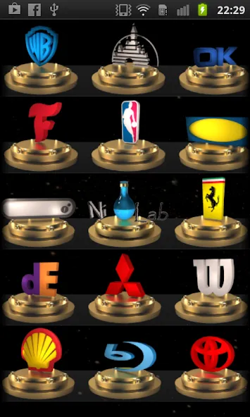 3D Logo Quiz (Лого Квиз) [МОД Много денег] APK Android Screenshot 1
