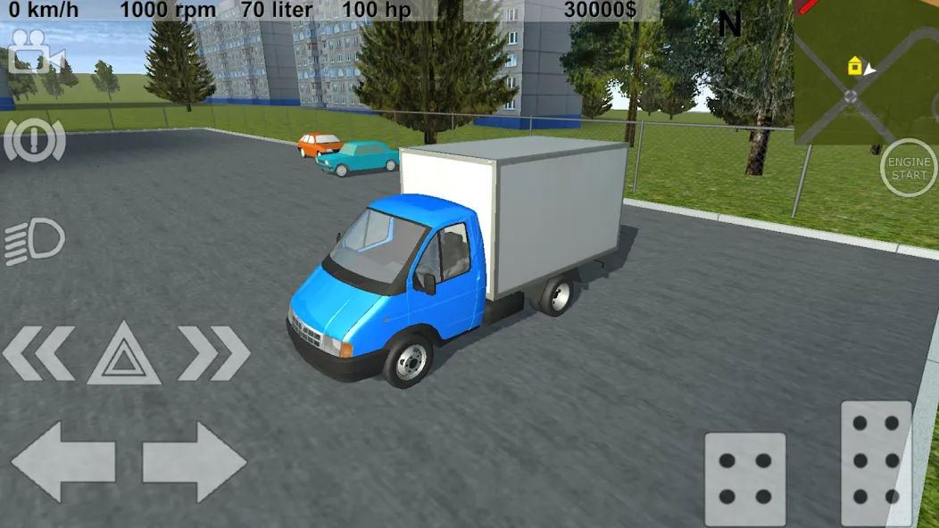 Russian Light Truck Simulator (Русский Симулятор Легкого Грузовика) [МОД Меню] APK Android Screenshot 1