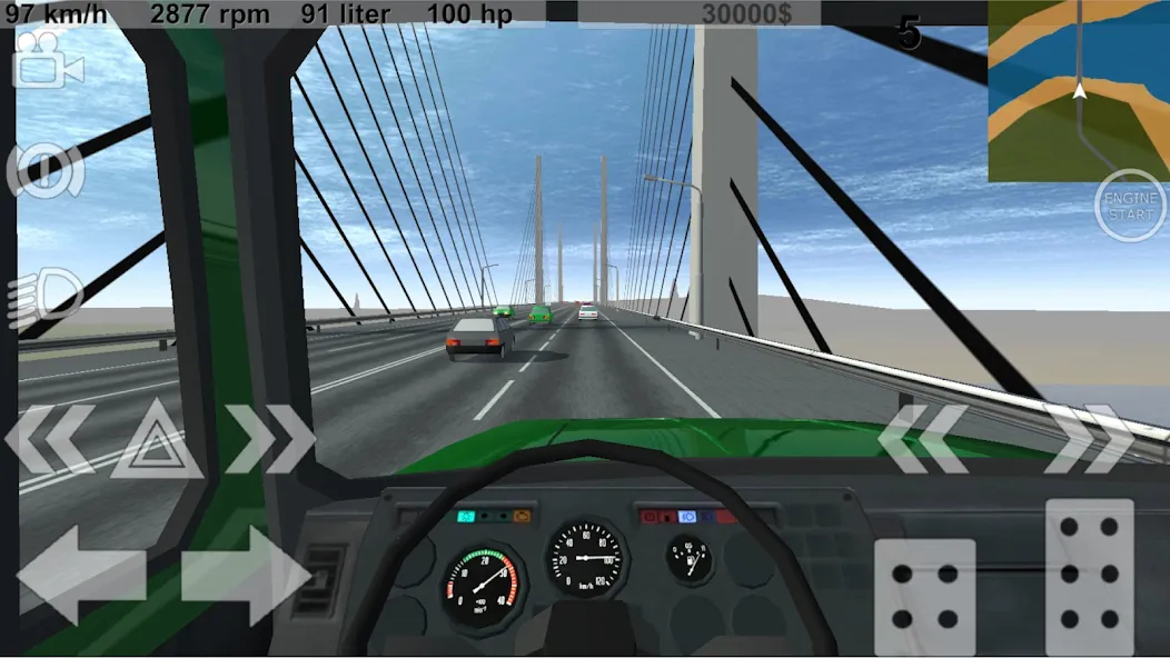 Russian Light Truck Simulator (Русский Симулятор Легкого Грузовика) [МОД Меню] APK Android Screenshot 2