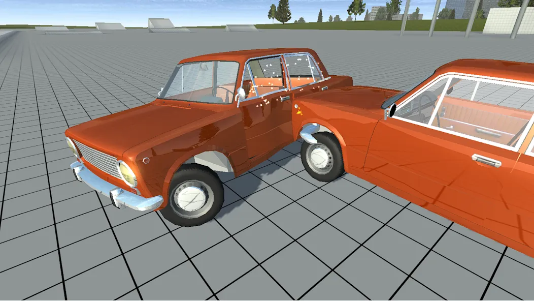 Simple Car Crash Physics Sim (Симулятор физики простого автомобильного столкновения) [МОД Бесконечные монеты] APK Android Screenshot 3