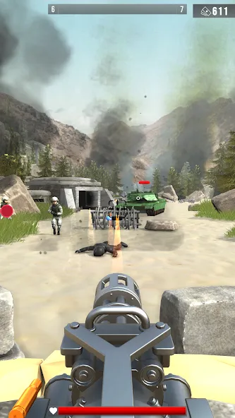 Infantry Attack: War 3D FPS (Инфантерийская атака) [МОД Mega Pack] APK Android Screenshot 2