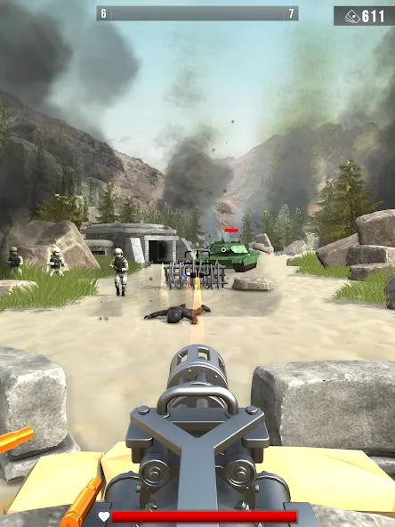 Infantry Attack: War 3D FPS (Инфантерийская атака) [МОД Mega Pack] APK Android Screenshot 5