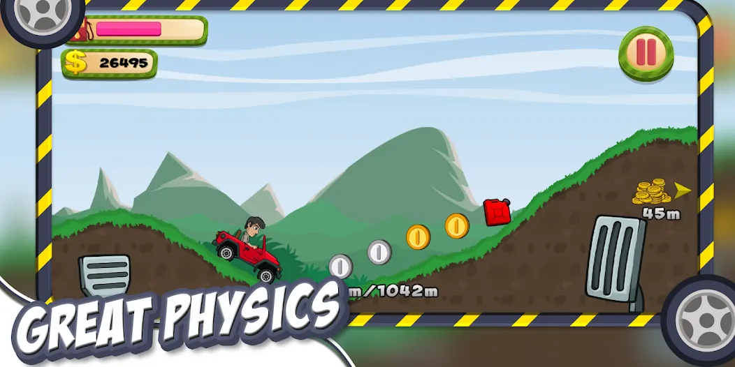 Hill Racing – Offroad Hill Adv (Хилл Рэйсинг) [МОД Premium] APK Android Screenshot 2