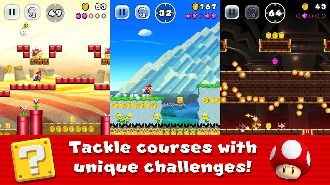 Super Mario Run (упер Марио Ран) [МОД Unlocked] APK Android Screenshot 1