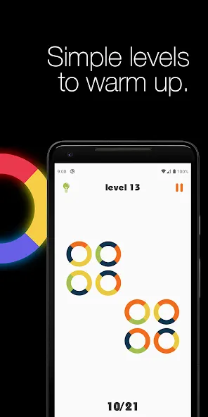 Logic circles. Puzzle game. [МОД Unlocked] APK Android Screenshot 2