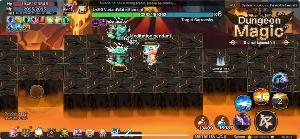 Magic Dungeon:Fallen Angel (Мэджик Данжен) [МОД Бесконечные монеты] APK Android Screenshot 3