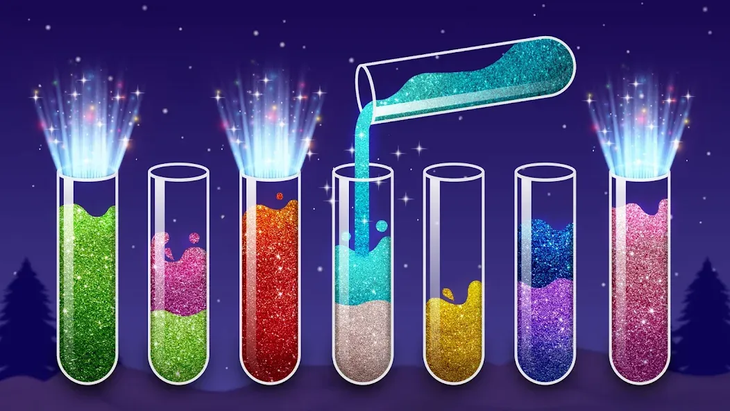 Color Water Sort Wooden Puzzle (Цвет воды Сорт Вуди Пазл) [МОД Много денег] APK Android Screenshot 1