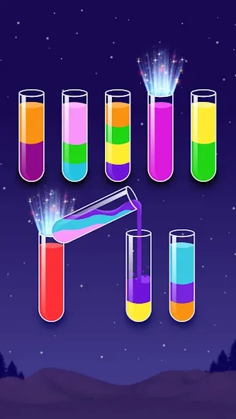 Color Water Sort Wooden Puzzle (Цвет воды Сорт Вуди Пазл) [МОД Много денег] APK Android Screenshot 4