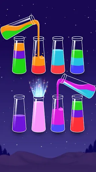 Color Water Sort Wooden Puzzle (Цвет воды Сорт Вуди Пазл) [МОД Много денег] APK Android Screenshot 5