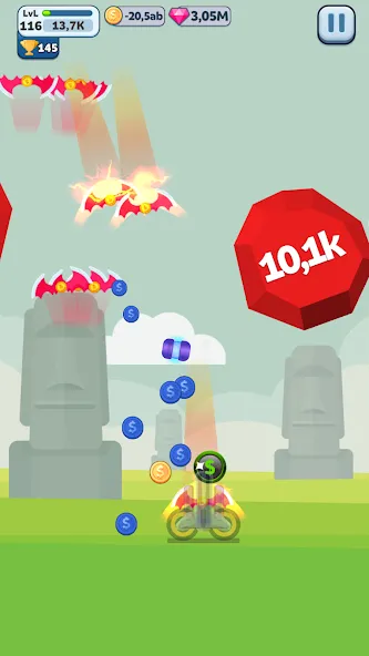 Ball Blast Cannon blitz mania (Балл Бласт Кэннон блиц мания) [МОД Бесконечные монеты] APK Android Screenshot 3