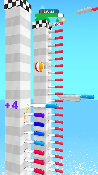Ball Up: Knife Racing (Болл Ап) [МОД Все открыто] APK Android Screenshot 3