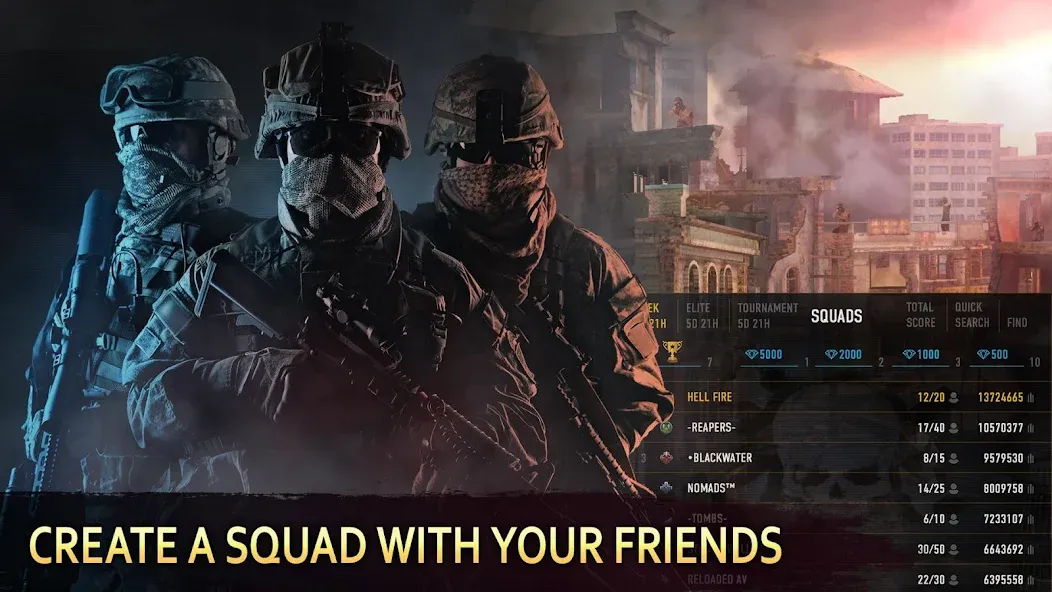 Sniper Arena: PvP Army Shooter [МОД Premium] APK Android Screenshot 1
