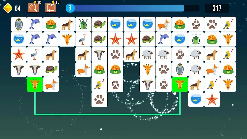 Pet Connect: Tile Puzzle Match (Пет Коннект) [МОД Бесконечные монеты] APK Android Screenshot 1