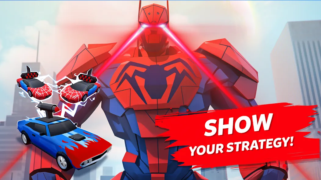 Robot Merge Master: Car Games (Мерж Батл Кар) [МОД Unlocked] APK Android Screenshot 1