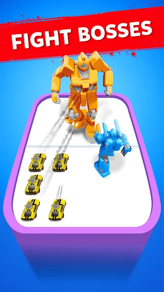 Robot Merge Master: Car Games (Мерж Батл Кар) [МОД Unlocked] APK Android Screenshot 3