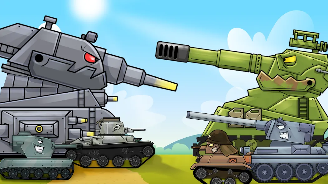 Merge Master Tanks: Tank wars (Мерж Танки) [МОД Mega Pack] APK Android Screenshot 1