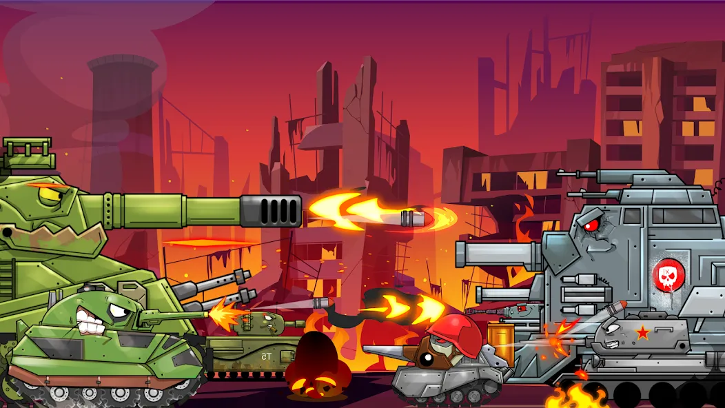 Merge Master Tanks: Tank wars (Мерж Танки) [МОД Mega Pack] APK Android Screenshot 3