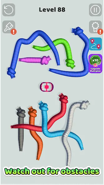 Tangled Snakes (Танглд Снейкс) [МОД Unlocked] APK Android Screenshot 3